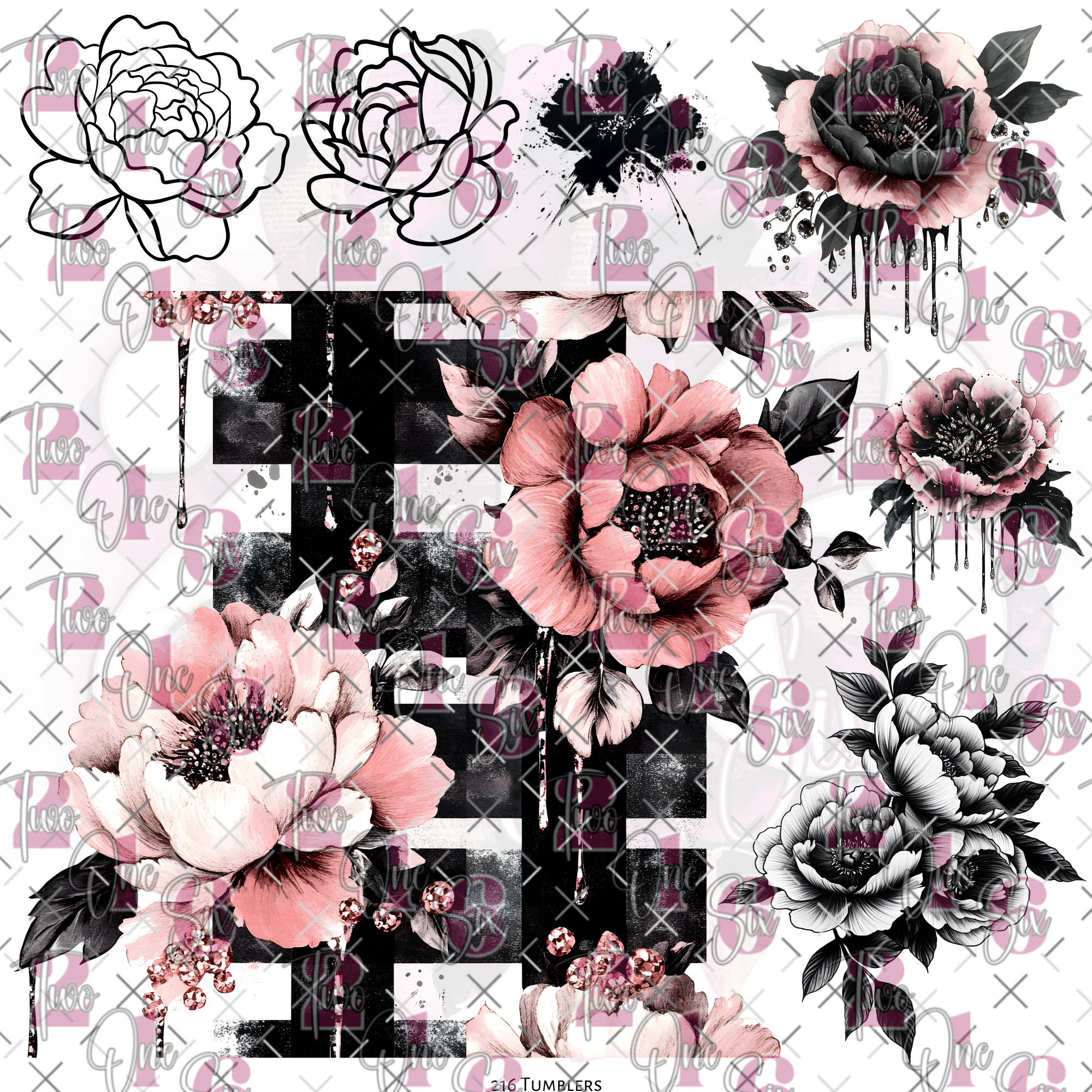 10X10-  212 GRUNGE FANTASY PEEK A BOO