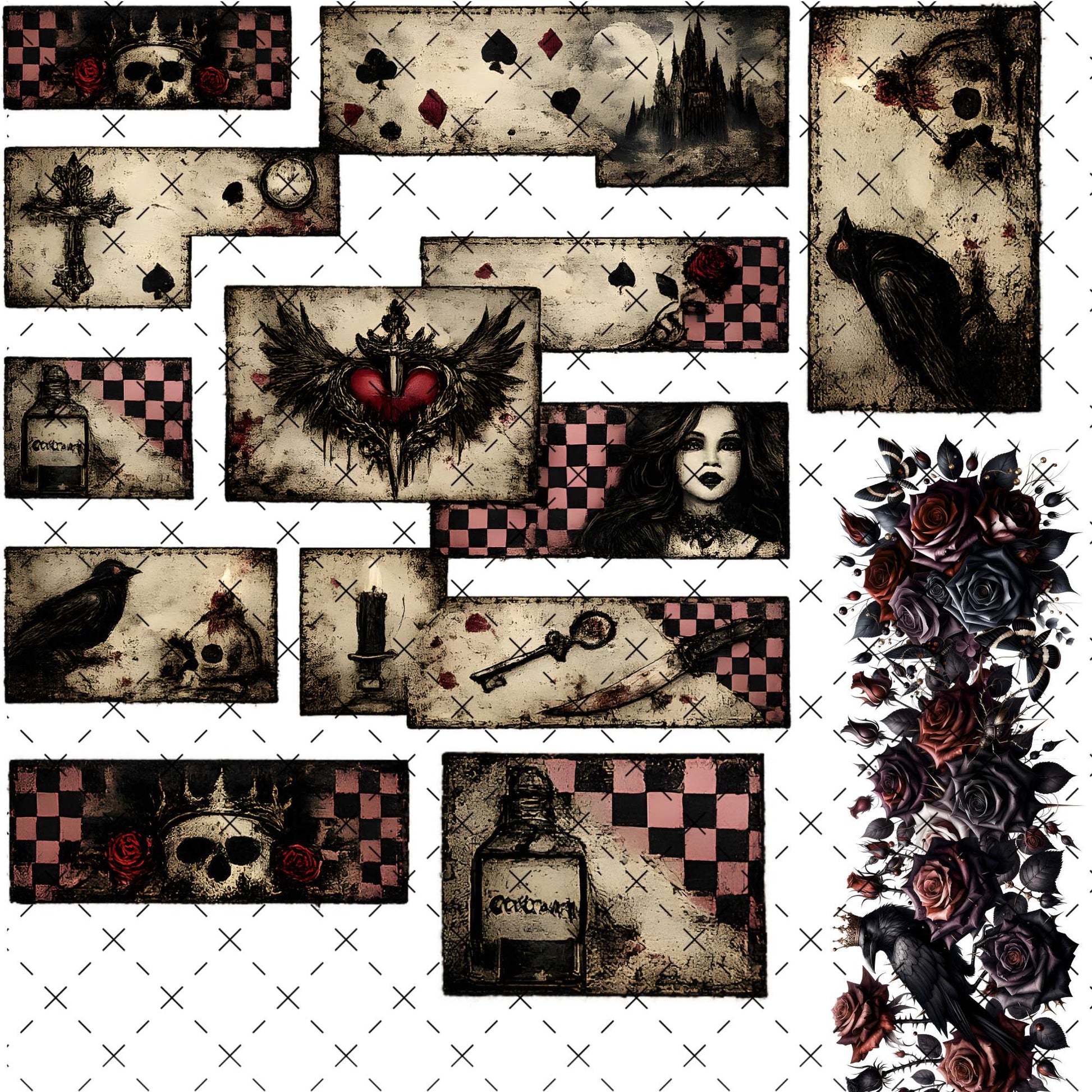 216 PRINT SHOP - 10X10 GOTHIC CHECKER - 216 Tumblers