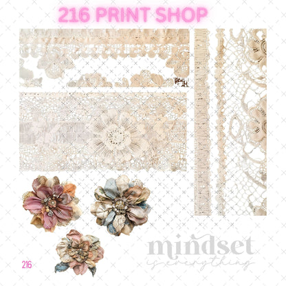 216 PRINT SHOP - 10X10 LACE WITH WHITE WORDS - 216 Tumblers