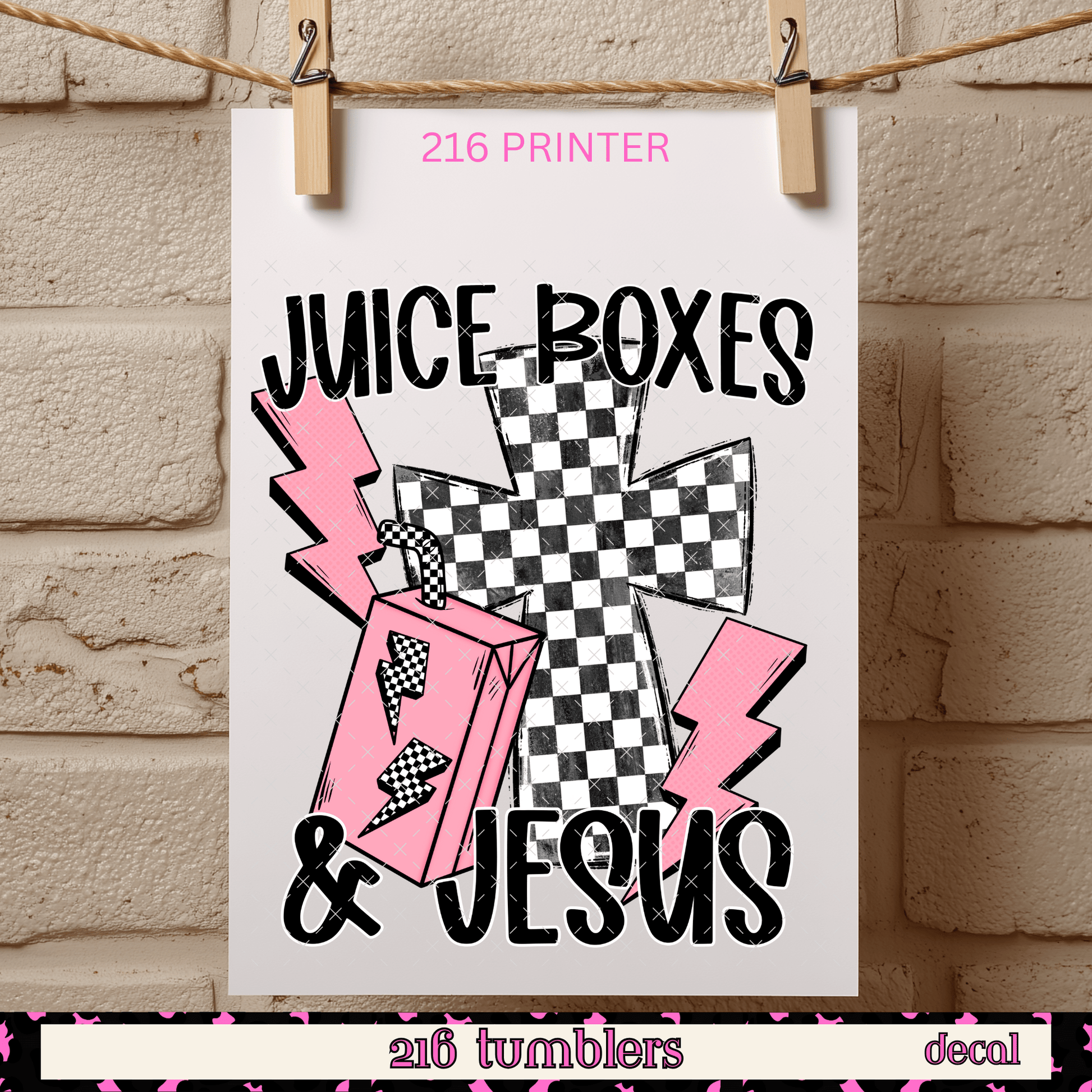 216 PRINT SHOP - JUICE BOXES AND JESUS - 216 Tumblers