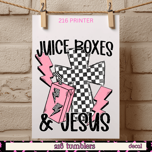 216 PRINT SHOP - JUICE BOXES AND JESUS - 216 Tumblers