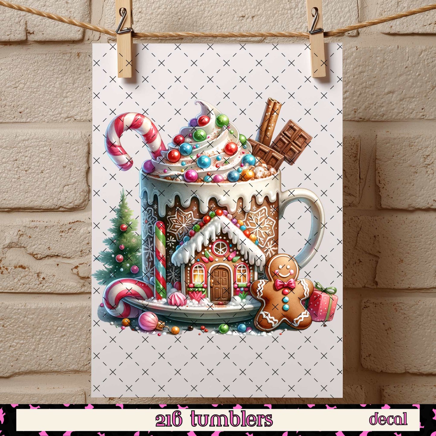 389 CHRISTMAS DECAL 4"