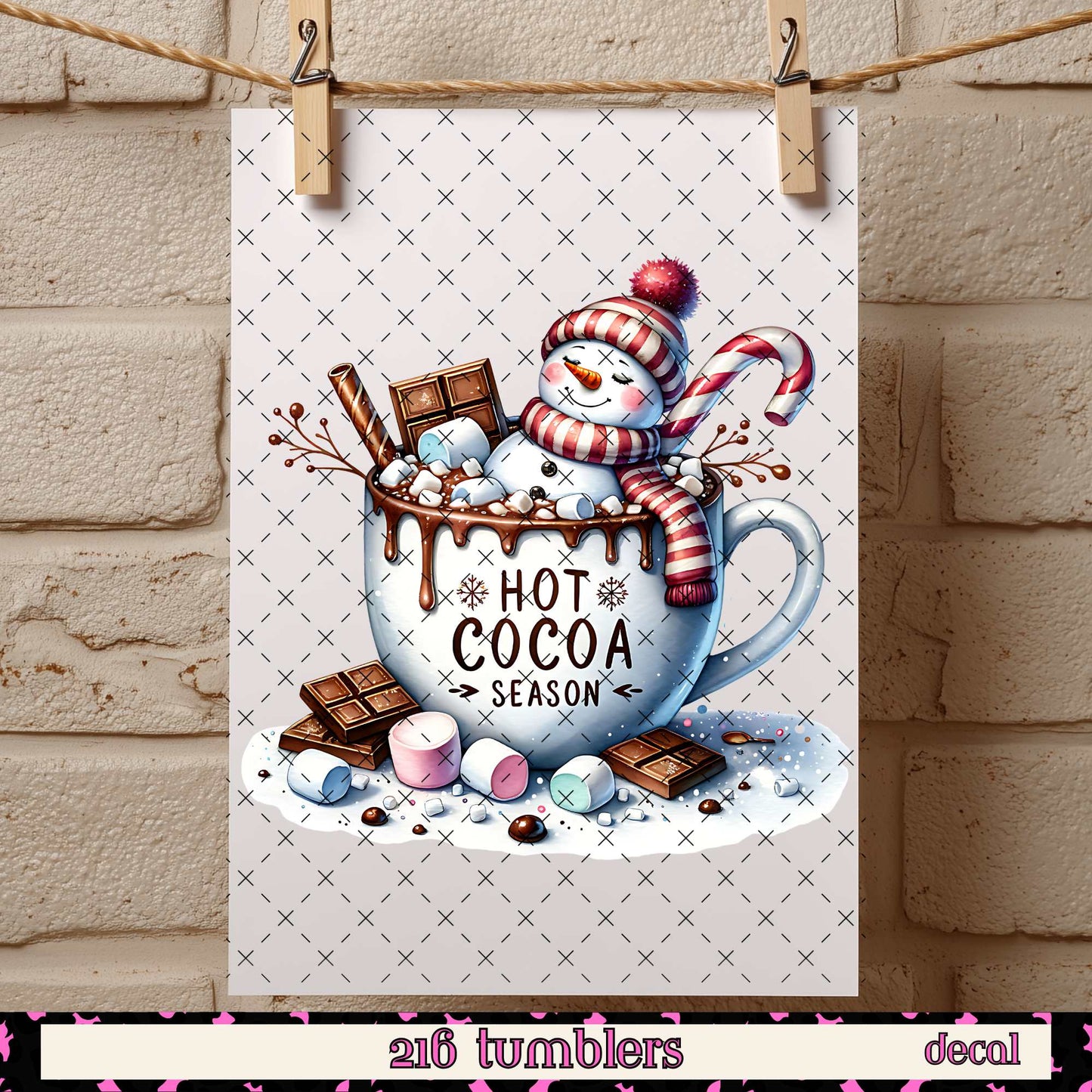 386 CHRISTMAS DECAL 4"