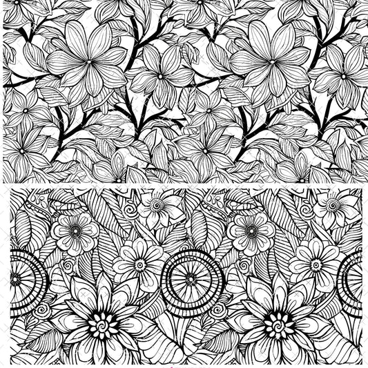 408  INVASION RELEASE - SPLIT FLORAL OUTLINE