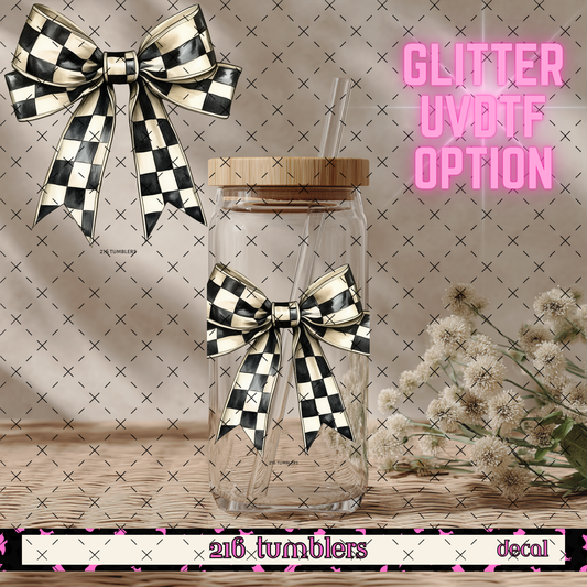 GLITTER UVDTF 362 CHECKER BOW