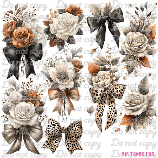656 EARTHTONED FLORALS