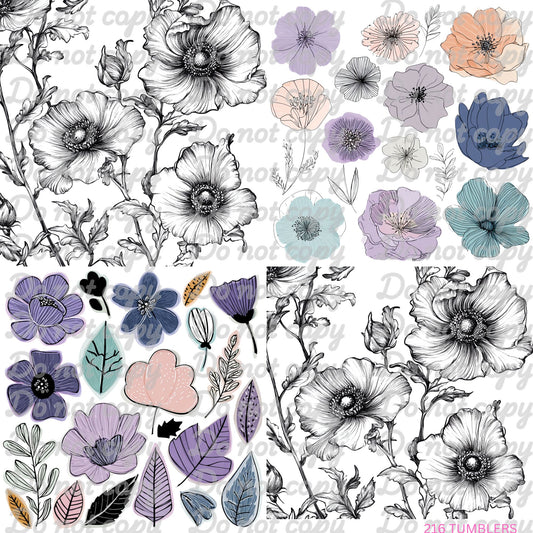 681 FOUR SQUARE FLORAL