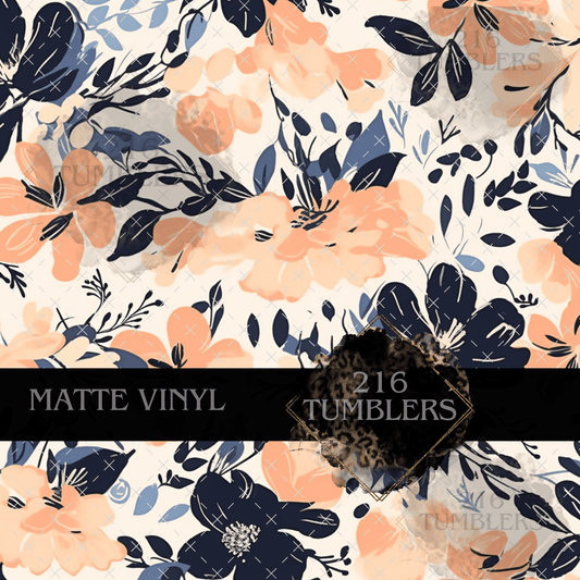 218 Peach Florals - 216 Tumblers