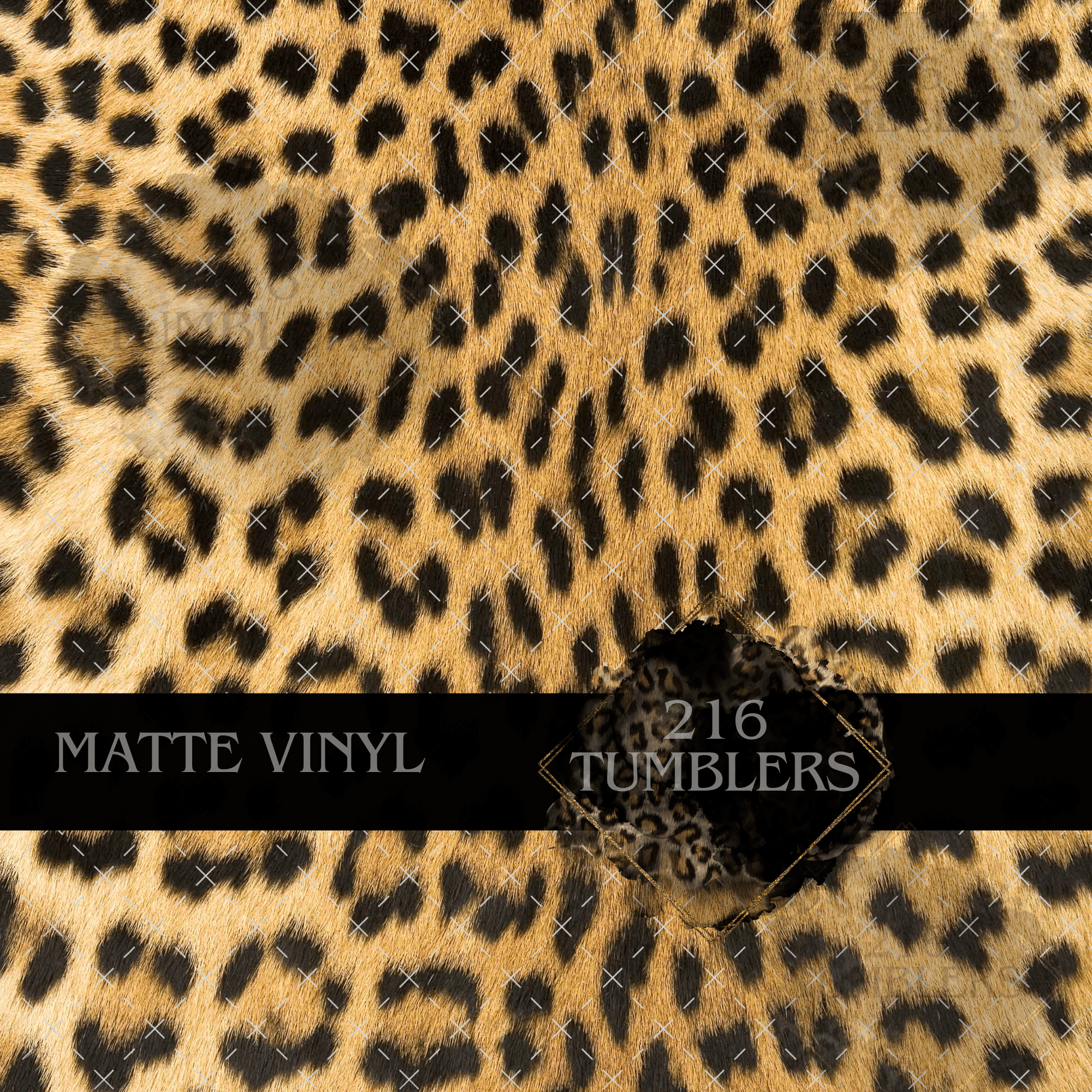 219 Fuzzy Leopard Print - 216 Tumblers