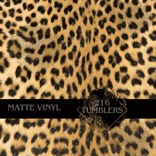 219 Fuzzy Leopard Print - 216 Tumblers