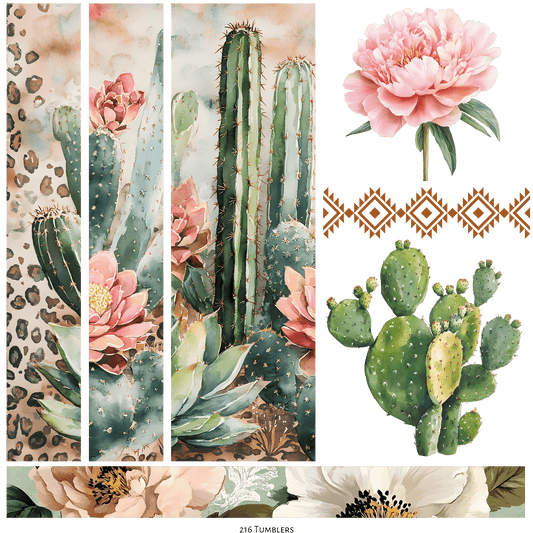 223 - WESTERN STRIPS - 216 Tumblers