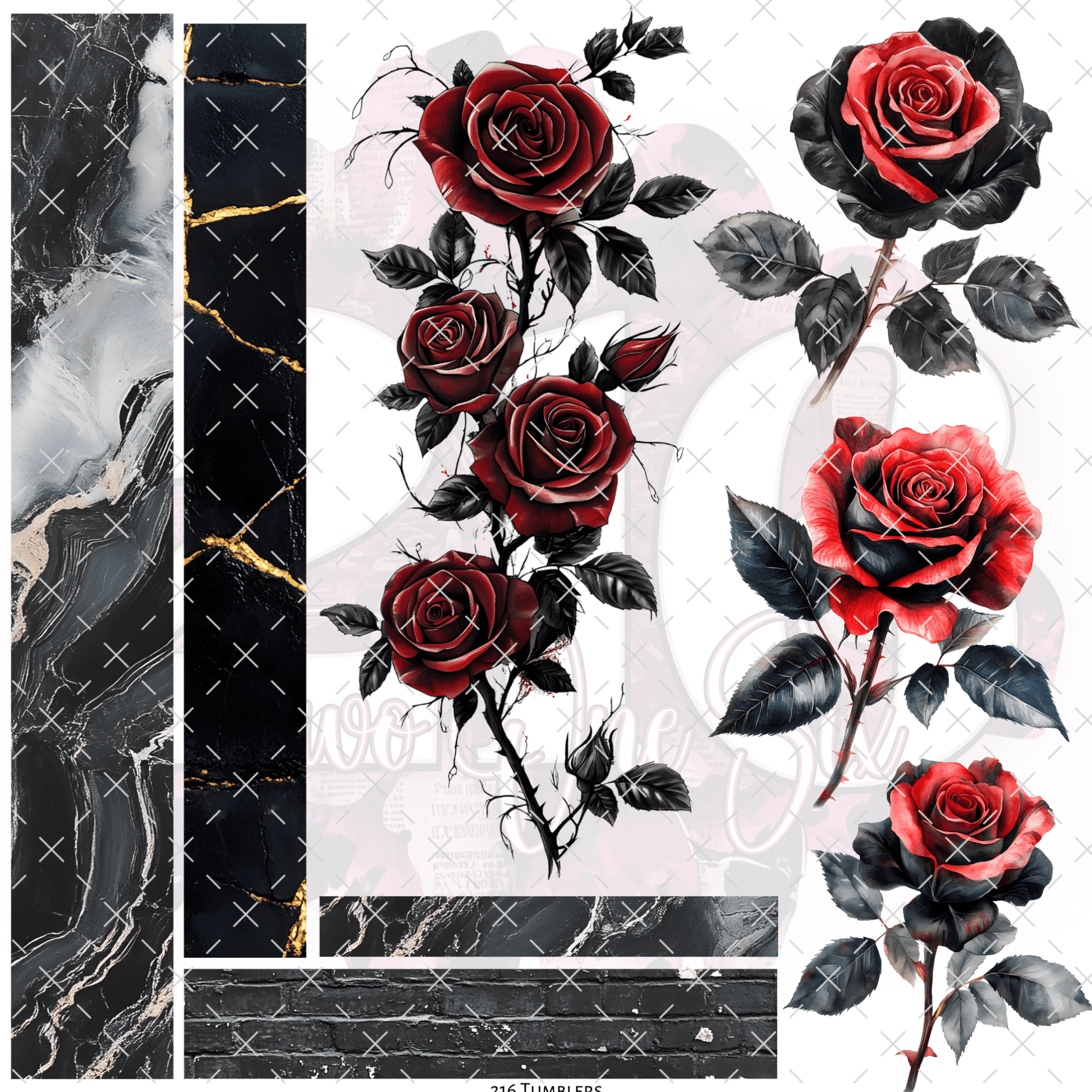 225 - SEEDED ROMANCE - 216 Tumblers