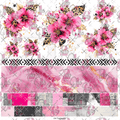 226 FLOWERS AND BANDS AND NEWSPAPER - 216 Tumblers