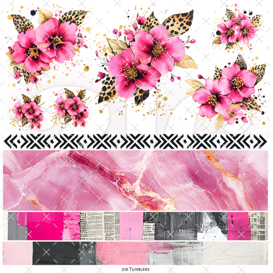 226 FLOWERS AND BANDS AND NEWSPAPER