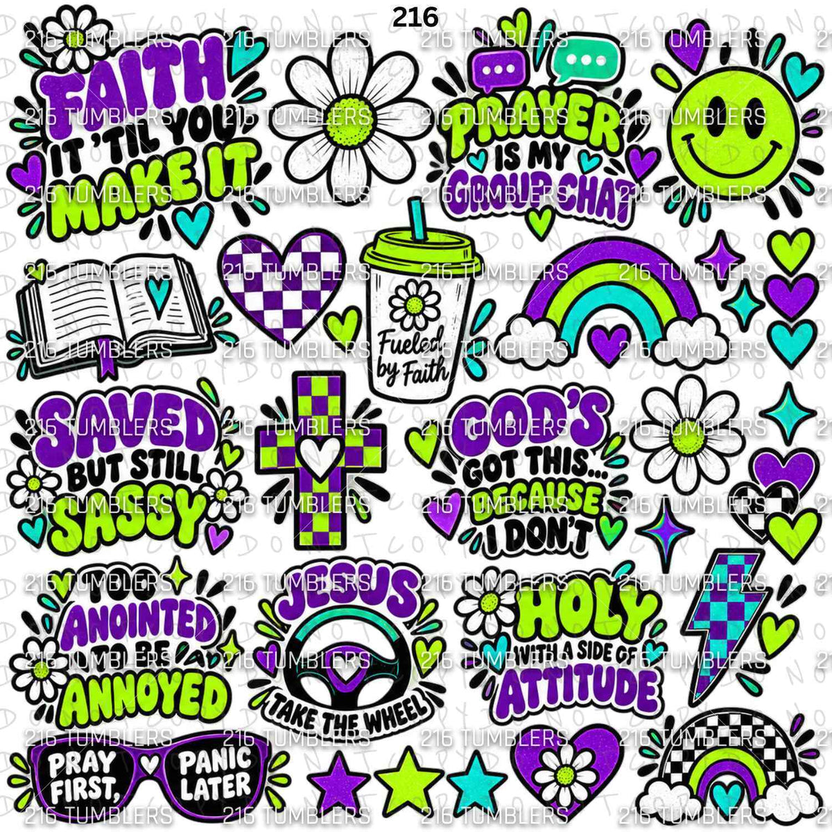 1260 FAITH STICKER STYLE SHEET  #2