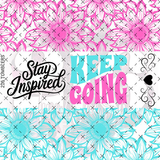 263 - STAY INSPIRED OUTLINES - 216 Tumblers