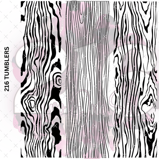 264 - WOOD OUTLINES - 216 Tumblers