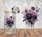 #D-264 Purple & Pink Drip floral