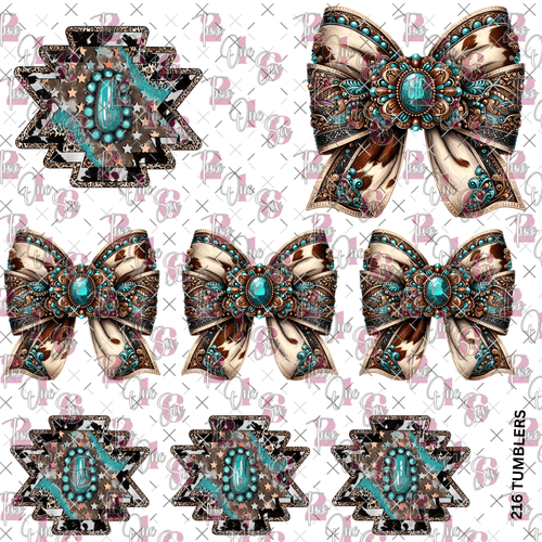 265 COQUETTE BOWS - 216 Tumblers