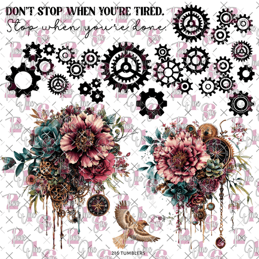 276 DONT STOP WHEN YOURE TIRED - 216 Tumblers