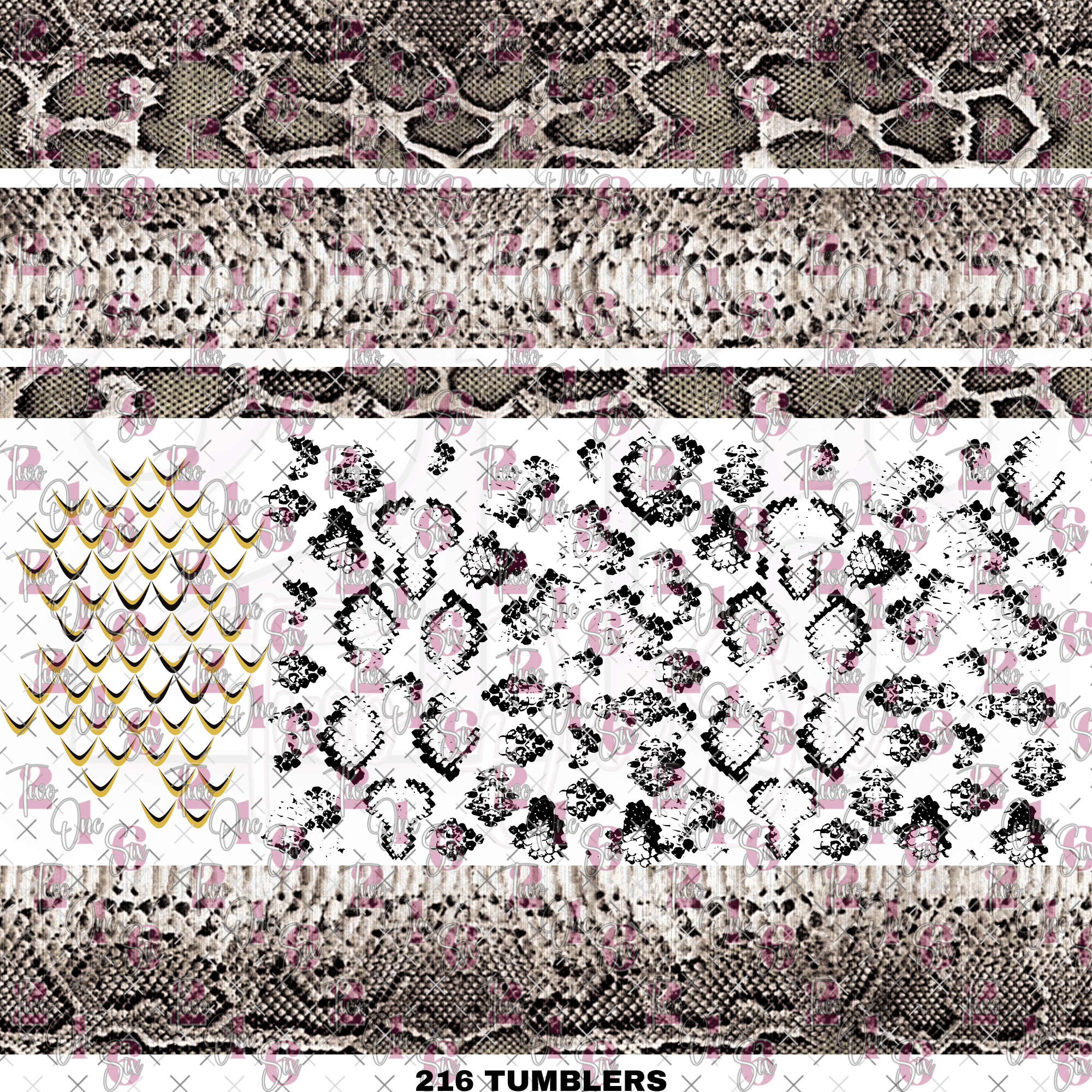 285 SNAKESKIN - 216 Tumblers