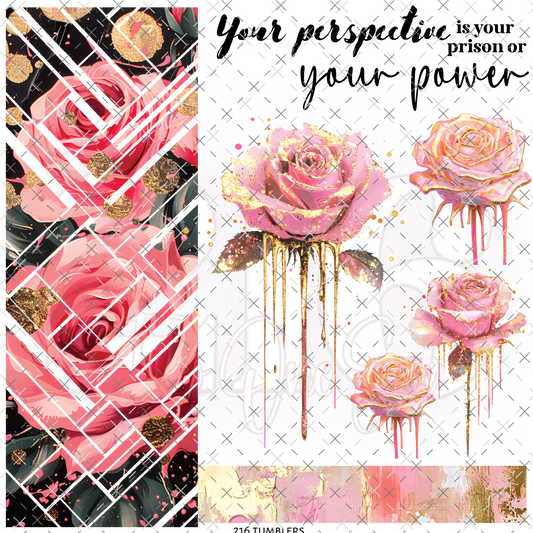 249 BRAIDED FLORAL DRIP