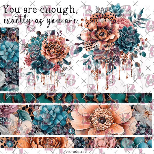 294 YOU ARE ENOUGH W/BANDS - 216 Tumblers