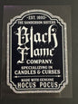 GLITTER UVDTF 105 BLACK FLAME - BLACK