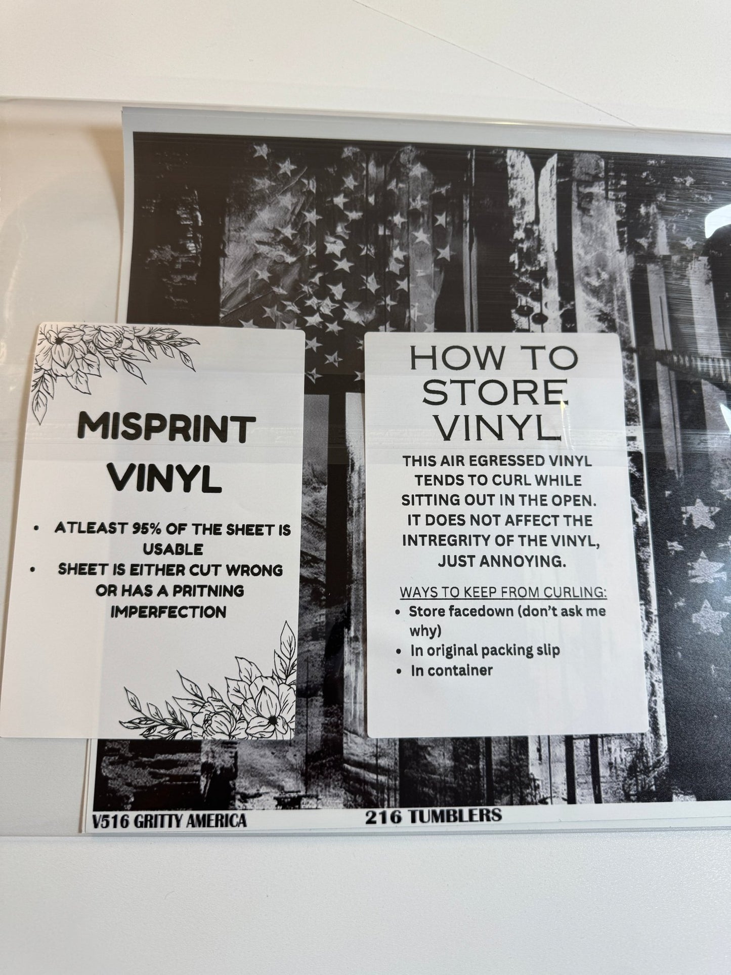 3 Misprint Vinyls - 216 Tumblers