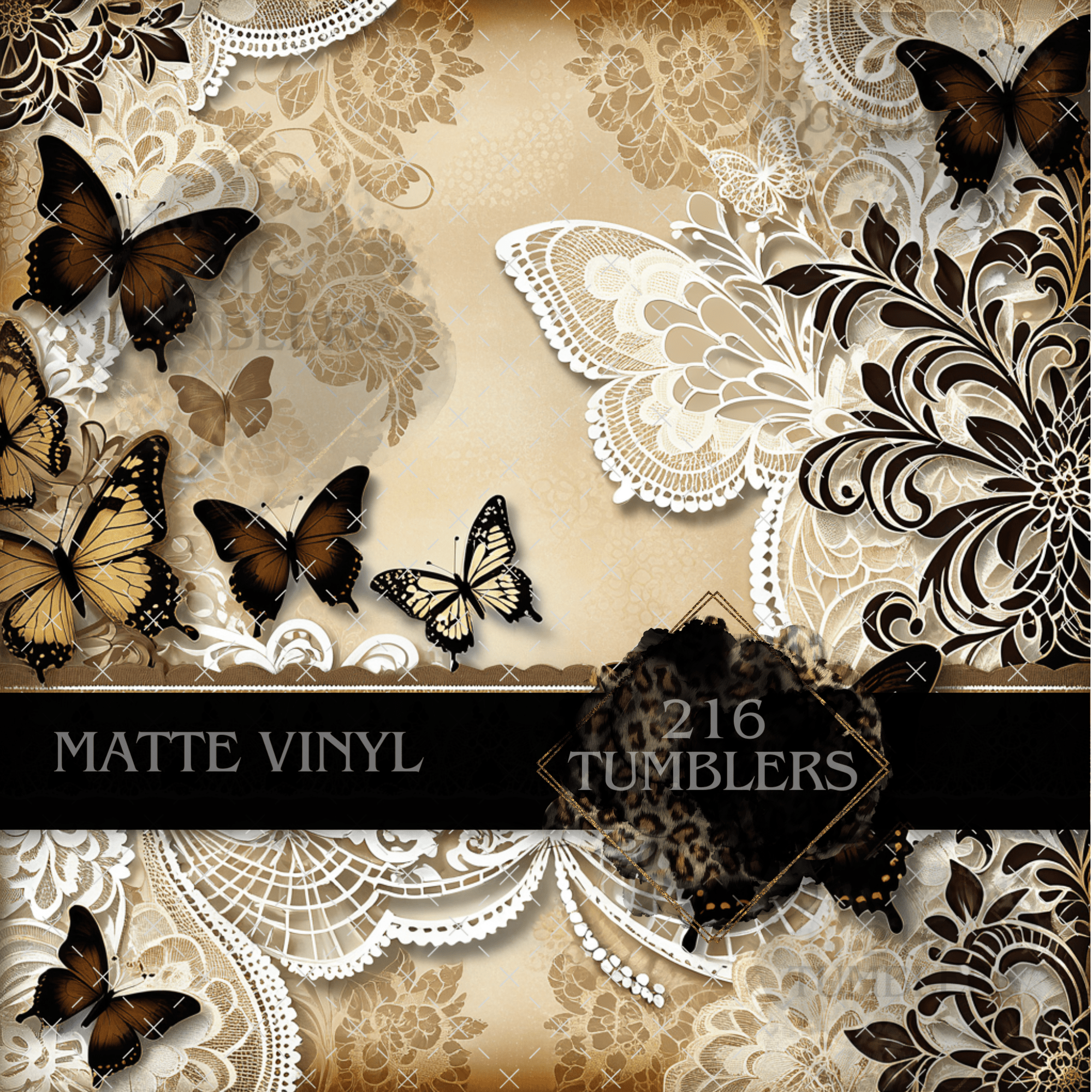 301 Vintage Butterflies - 216 Tumblers