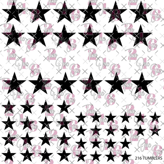 307 STARS W/WHITE - 216 Tumblers