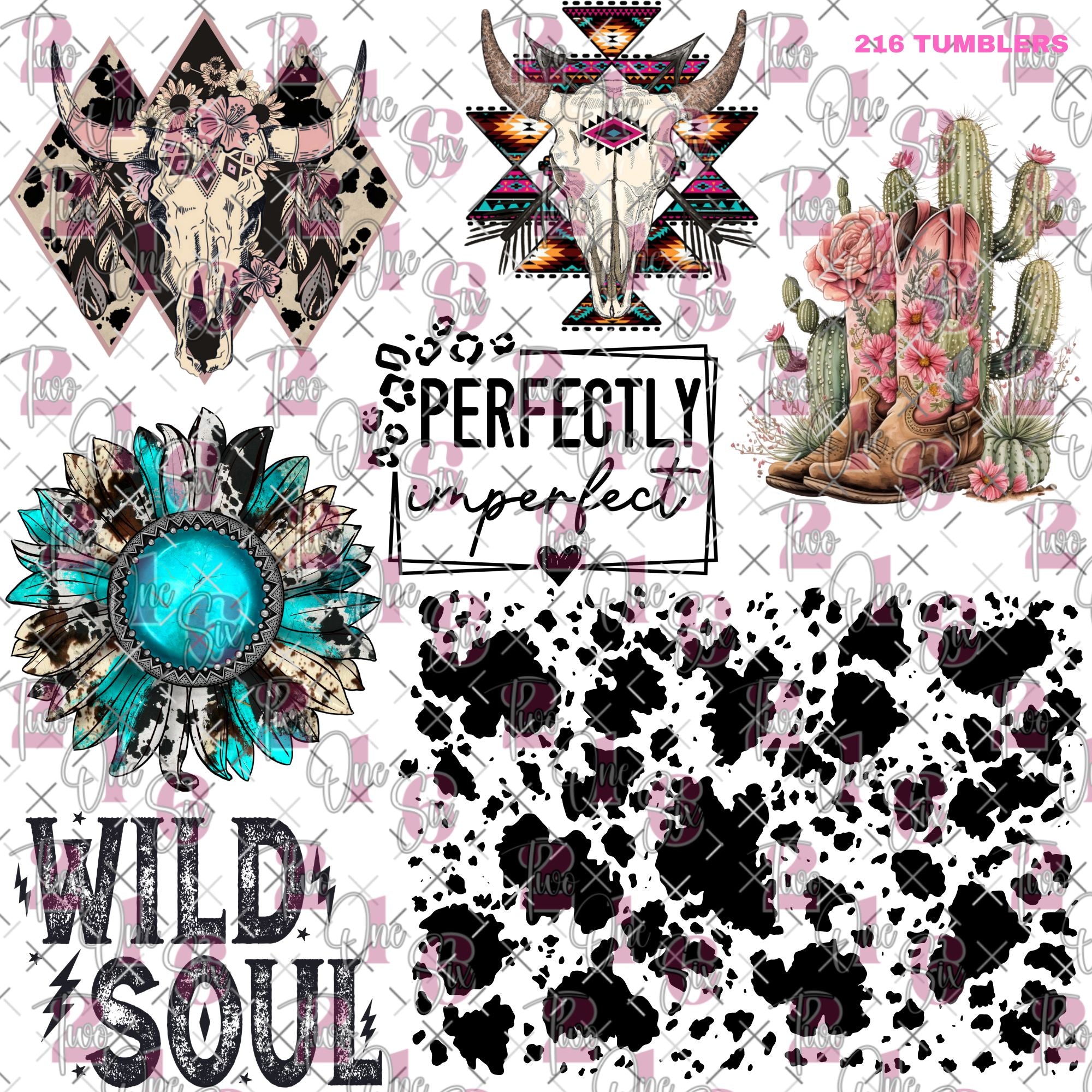 326 DECALS MINI SHEET - 216 Tumblers