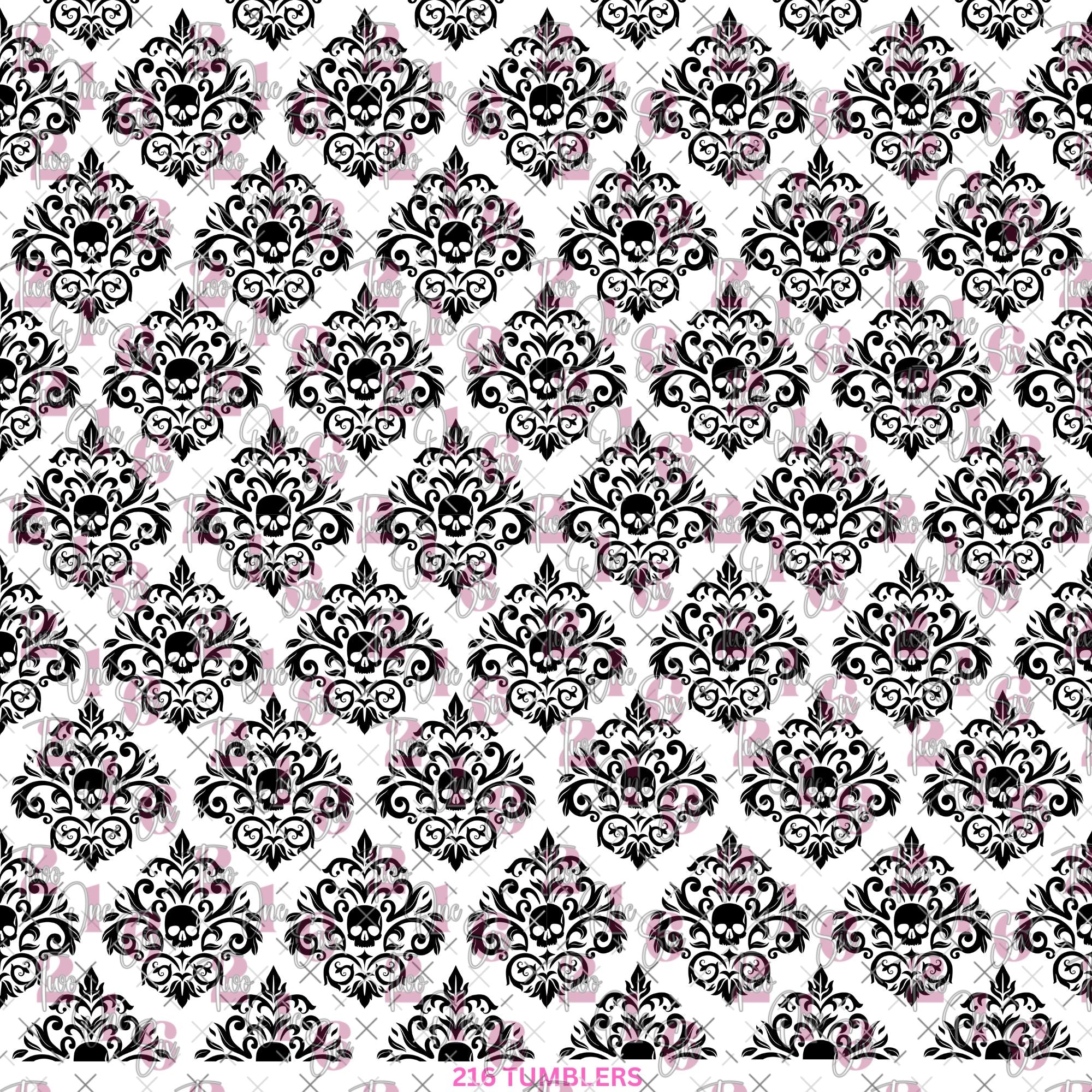 345 TINY SKULLS - 216 Tumblers