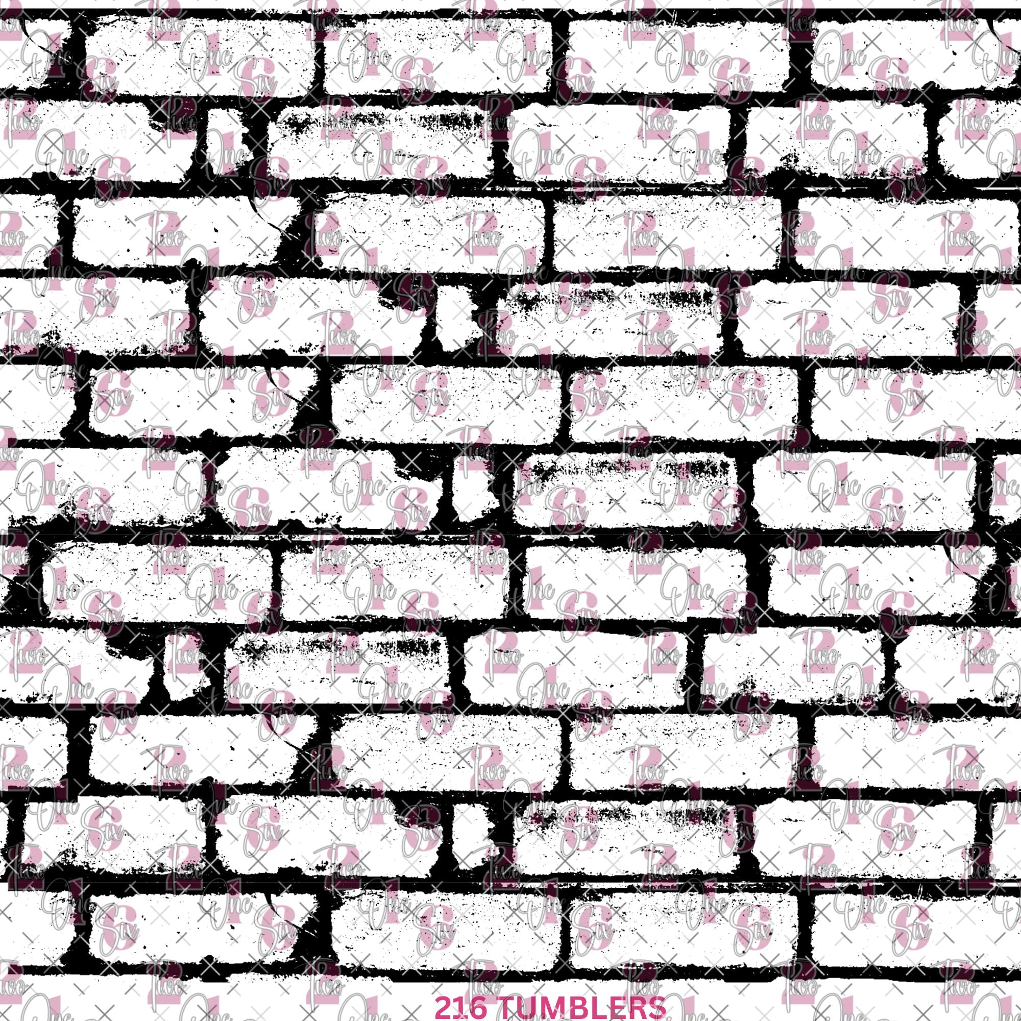 346 BIG GRUNGE BRICK - 216 Tumblers