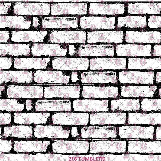 346 BIG GRUNGE BRICK - 216 Tumblers
