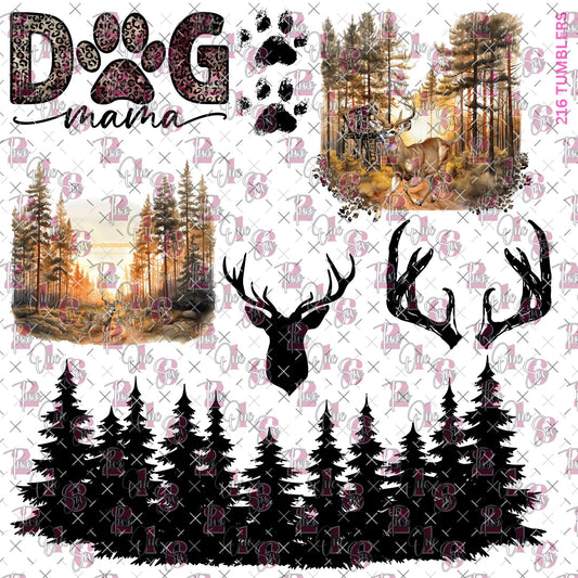 348 SCENE AND DOG MOM - 216 Tumblers