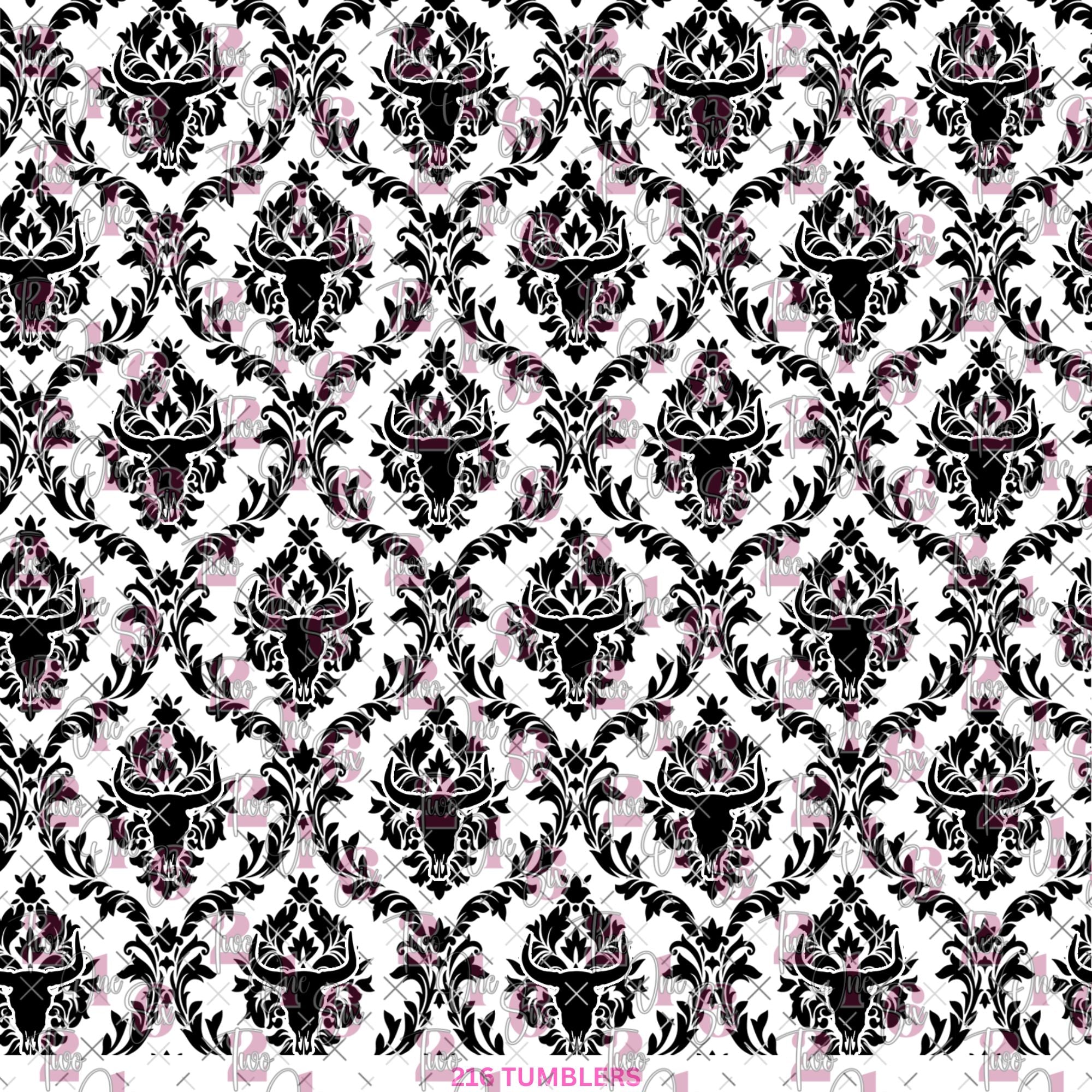 349 TINY BULL SKULLS - 216 Tumblers