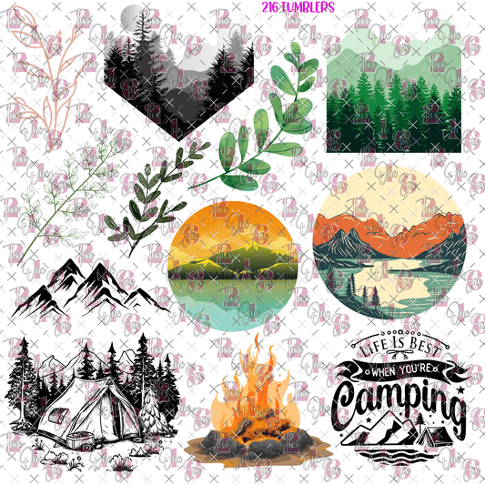 367 CAMPING - 216 Tumblers