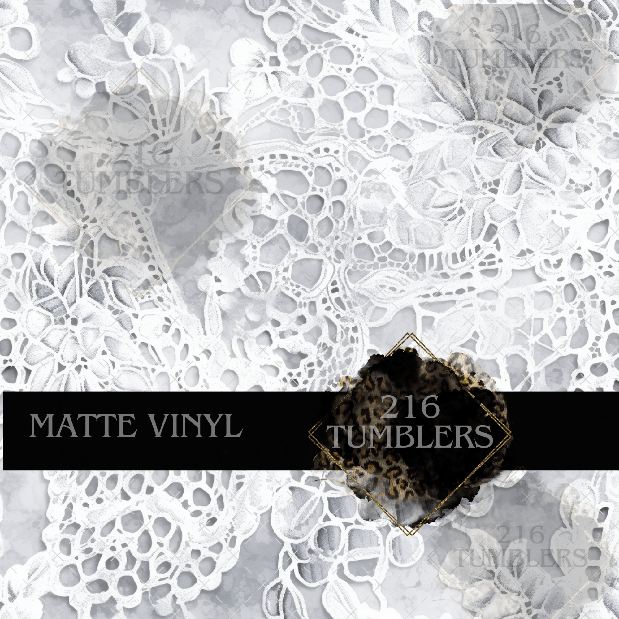 367 WHITE LACE - 216 Tumblers