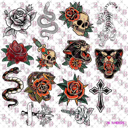 368 TATTED UP - 216 Tumblers