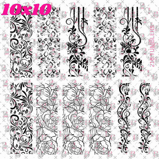 384 PEN SIZE OUTLINES - 216 Tumblers