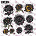 389 BLACK FLOWERS - 216 Tumblers