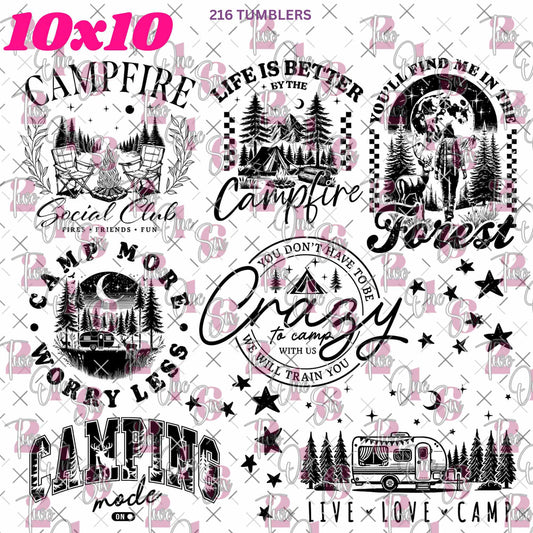 392 CAMPING WORDS - 216 Tumblers