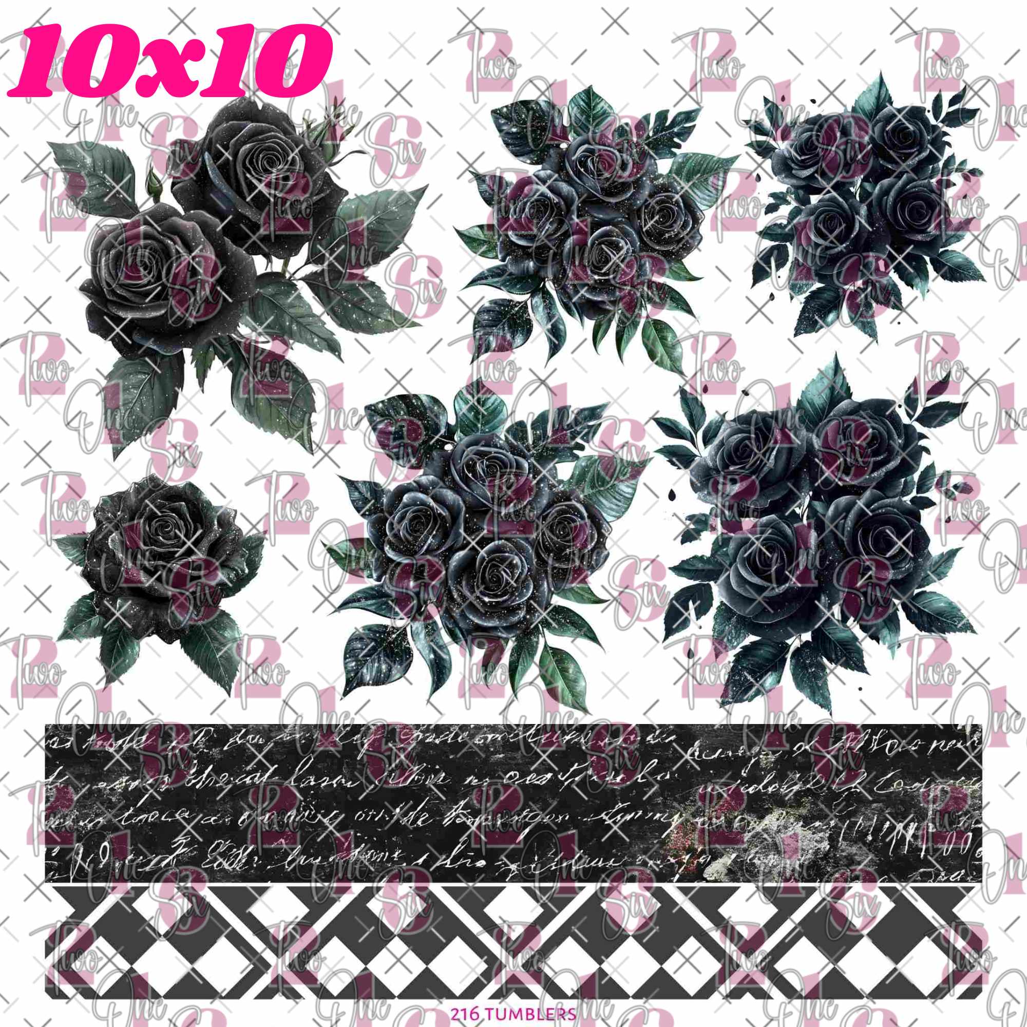 396 FLORAL AND THANGS - 216 Tumblers