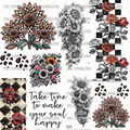 1118 RANDOM CHECKER FLOWERS AND THINGS