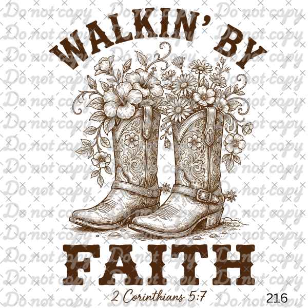 435 WALK BY FAITH DECAL