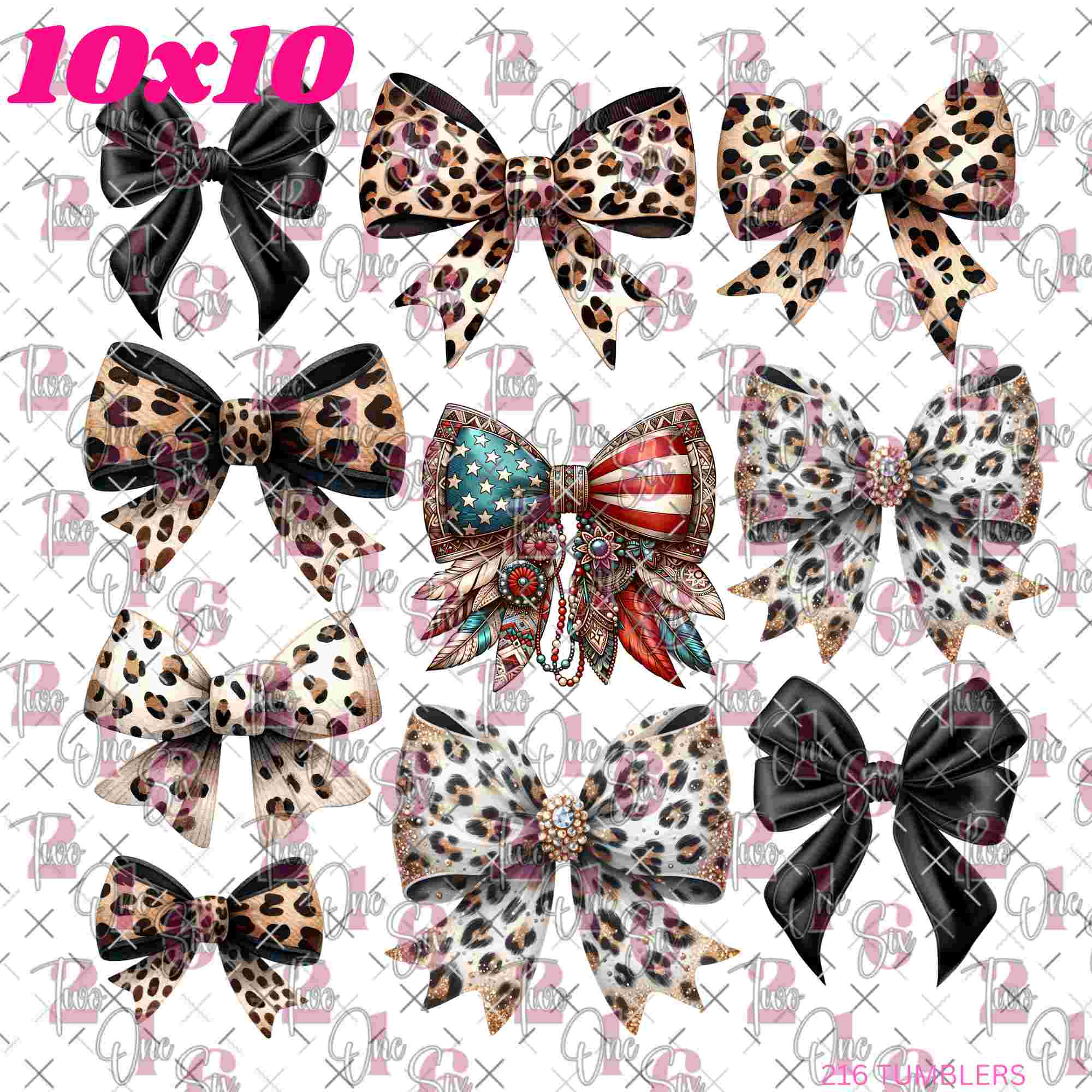 401 MORE BOWS - 216 Tumblers