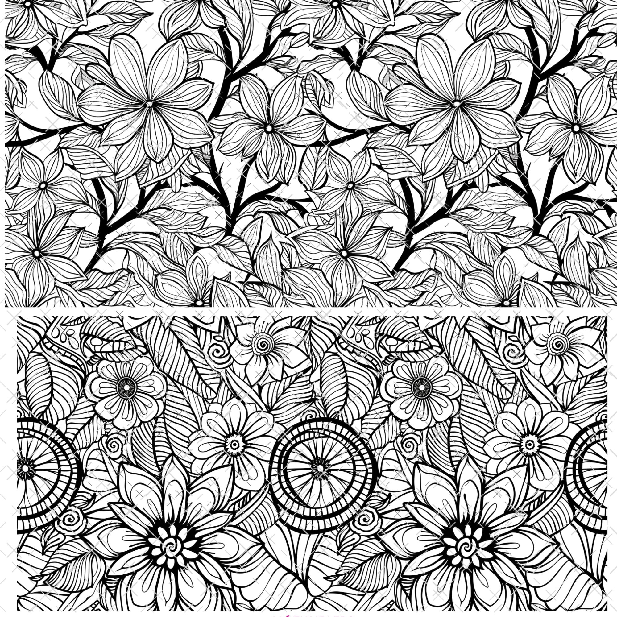 408 INVASION RELEASE - SPLIT FLORAL OUTLINE - 216 Tumblers
