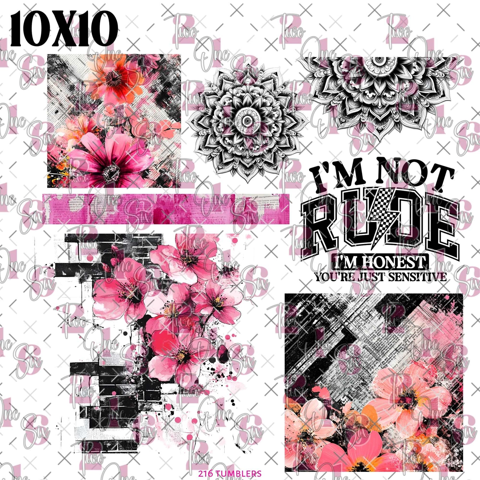 410 IM NOT RUDE IM HONEST - 216 Tumblers