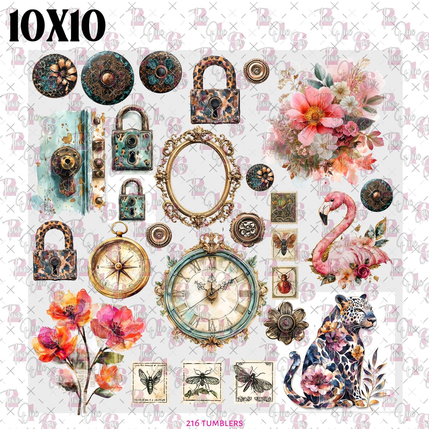 411 VICTORIAN IV - 216 Tumblers